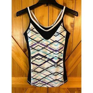 K-Swiss Tennis Tank Bra Top Strappy Size XS Athletic (8370)
